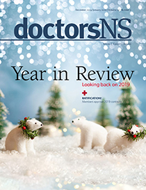 Cover image of December 2019/January 2020 issue of doctorsNS magazine