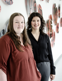 Medical students Sydney Forbes and Jordin Fletcher