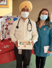 Dr. Barinder Chahal and Yarmouth community navigator Nancy Ellis