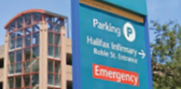 hospital parking sign