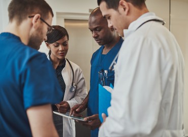 image of a group of young physicians