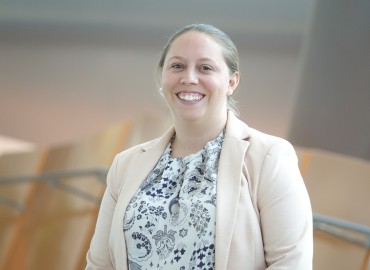 head shot of Dr. Leisha Hawker, President Doctors Nova Scotia